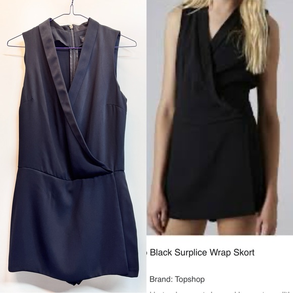 Topshop Pants - Topshop collar jumpsuit romper Size 4
